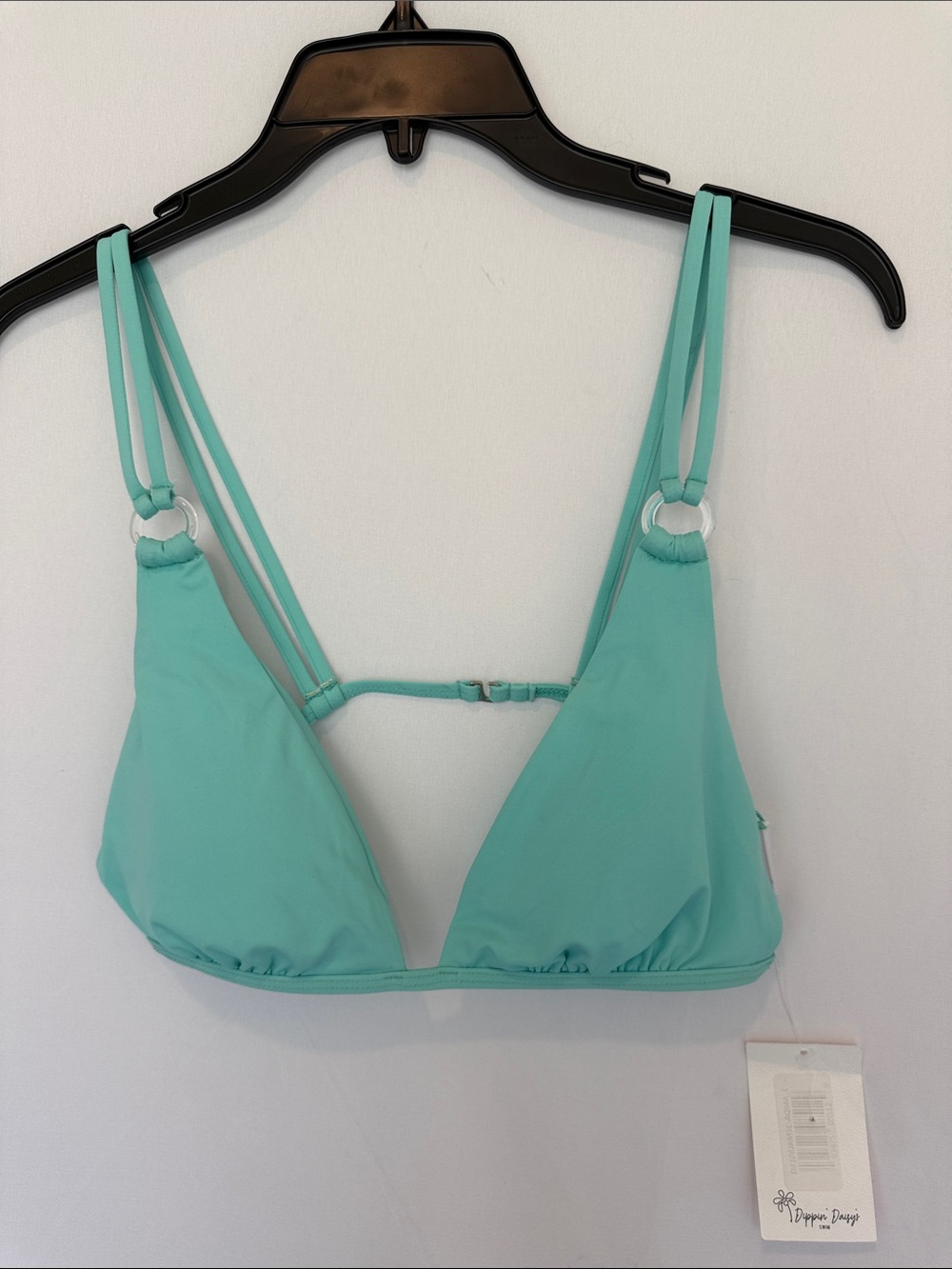 Dippin' Daisy's Mint Triangle Bikini Top with Double Straps